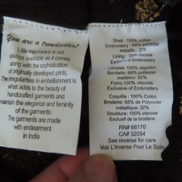 Bhanuni by Jyoti x Anthropologie Blouse NEW Floral Embroidered Top L - Picture 5 of 7